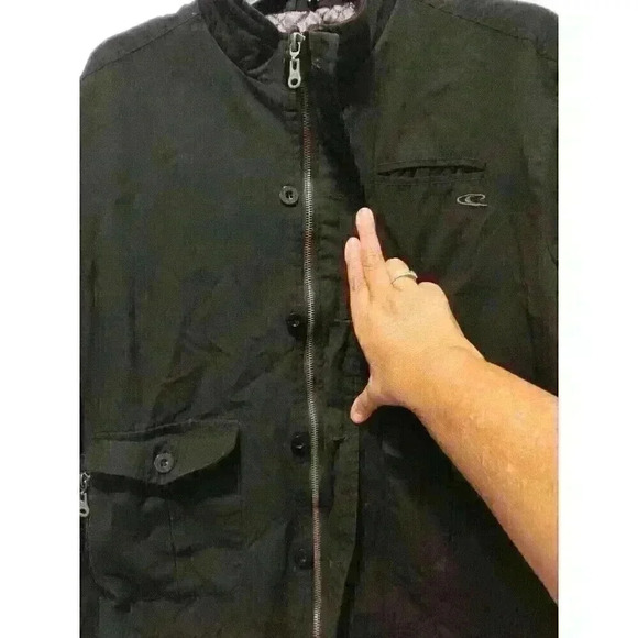 Vintage Y2K O’Neill Black Full Zip Jacket Lined Outdoor Skate‎ Mens XL EUC! - Picture 7 of 12